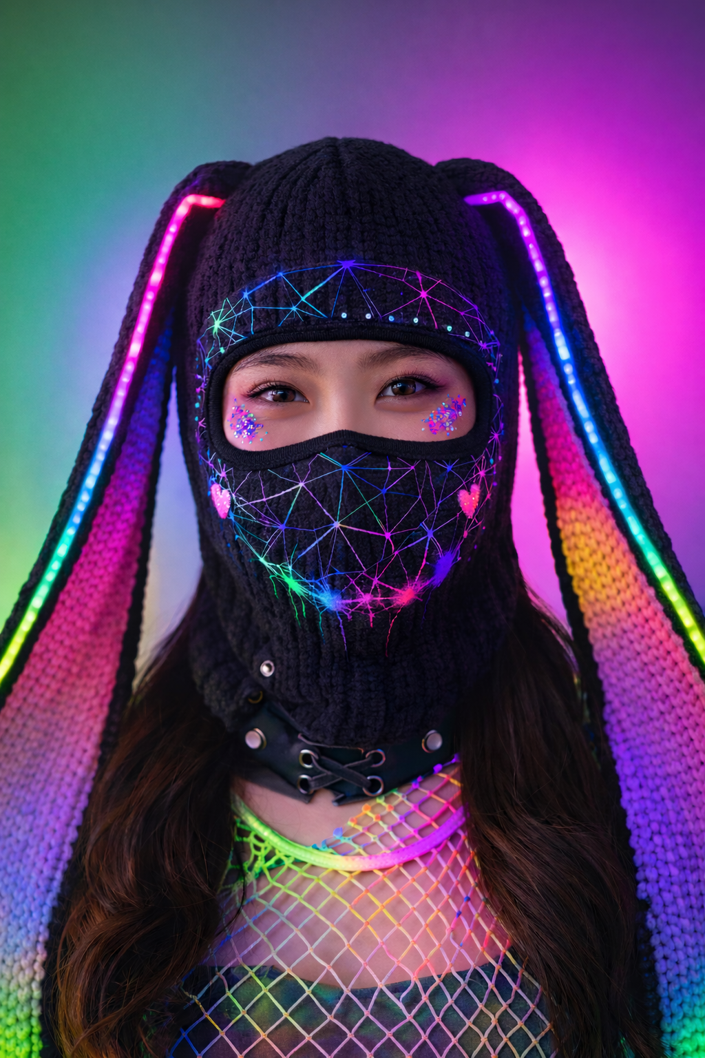 Neon & Black Balaclava